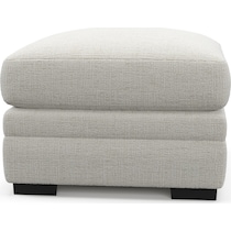 winston white ottoman   