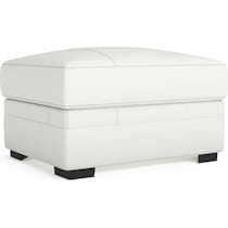 winston white ottoman   