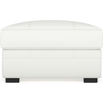 winston white ottoman   
