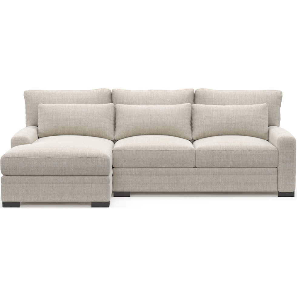 winston white sectional   