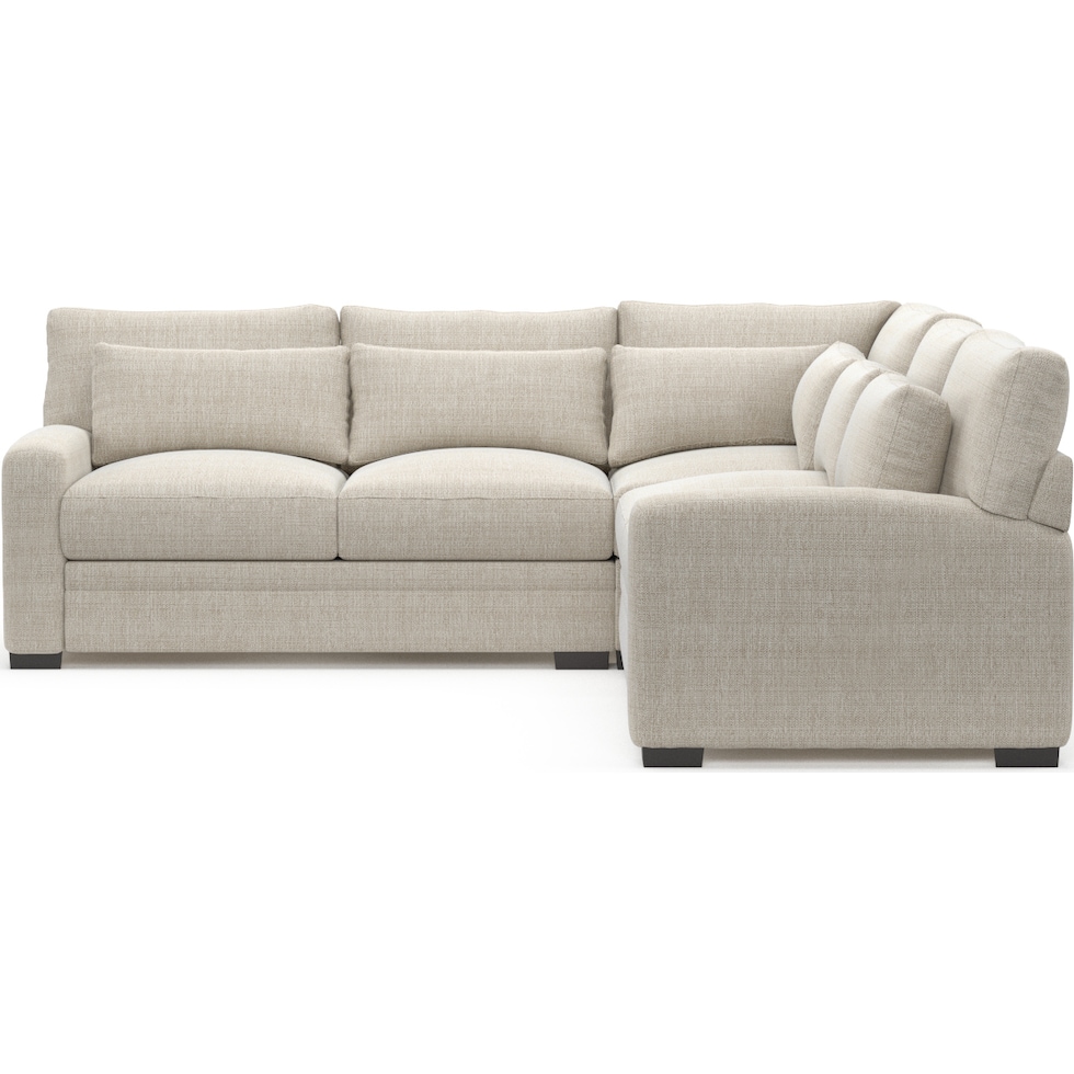 winston white sectional   