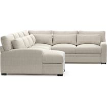 winston white sectional   