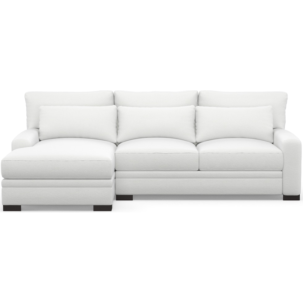 winston white sectional   