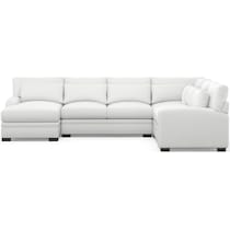winston white sectional   