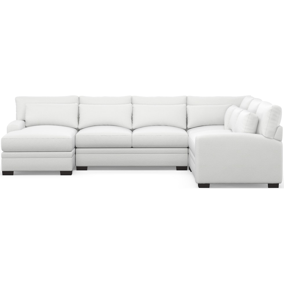 winston white sectional   