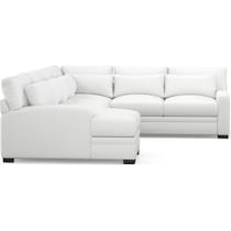 winston white sectional   
