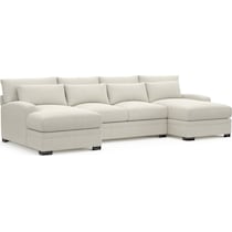 winston white sectional   