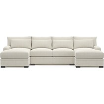 winston white sectional   