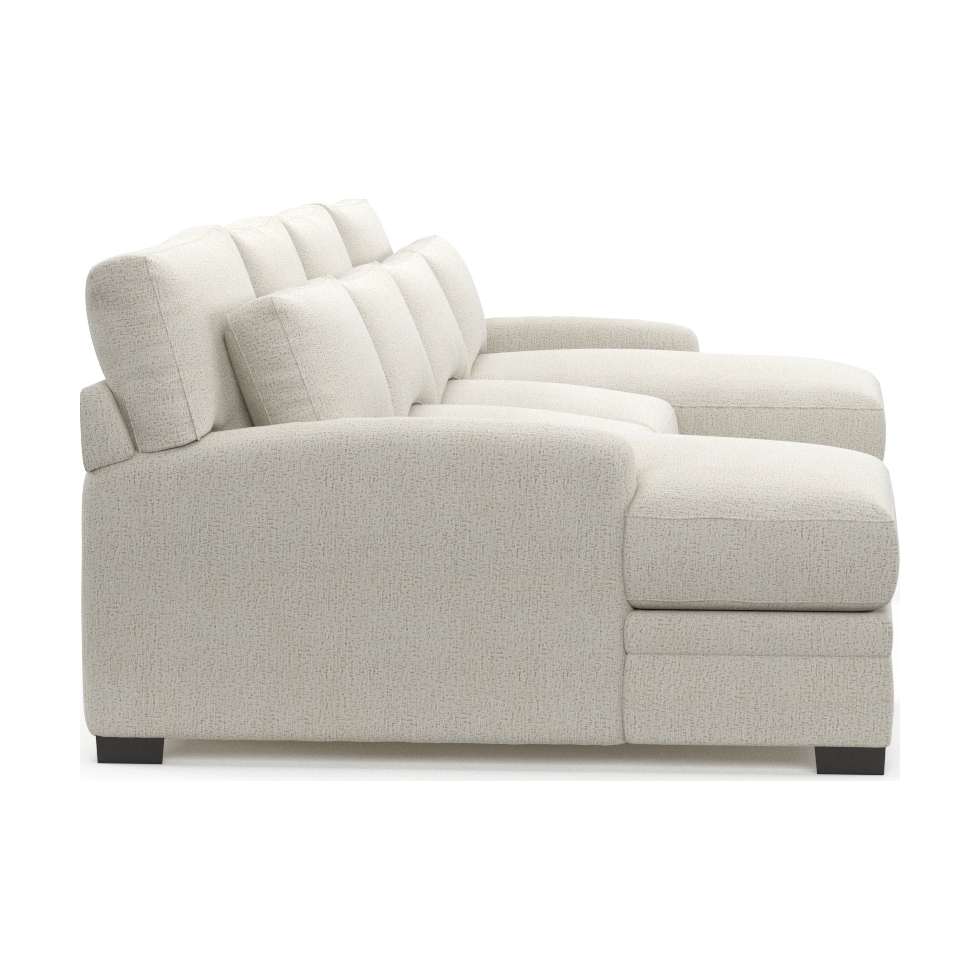 winston white sectional   