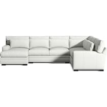 winston white sectional   