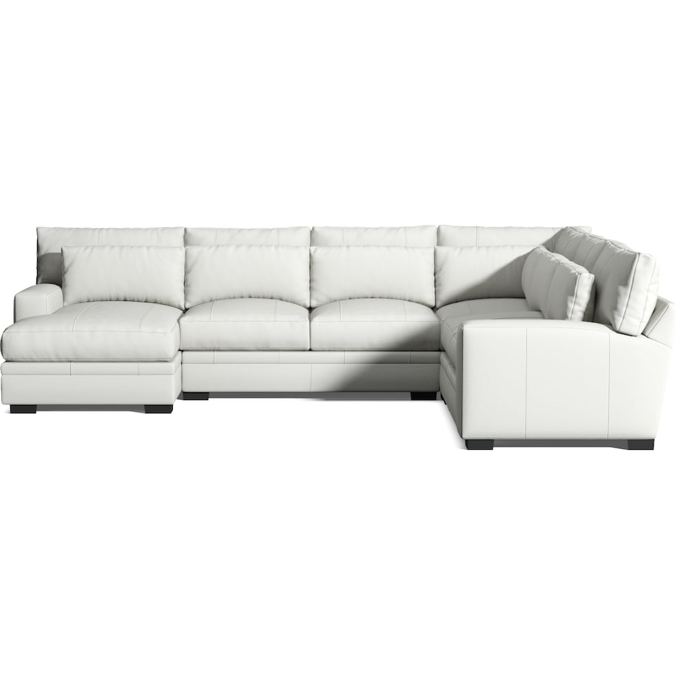 winston white sectional   