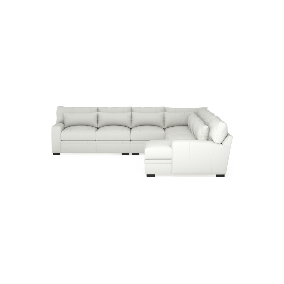 winston white sectional   