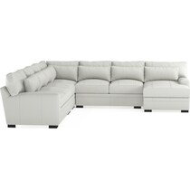 winston white sectional   
