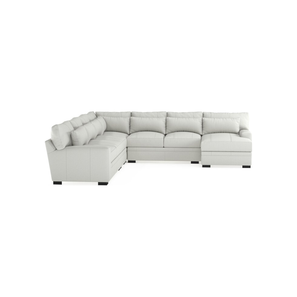 winston white sectional   