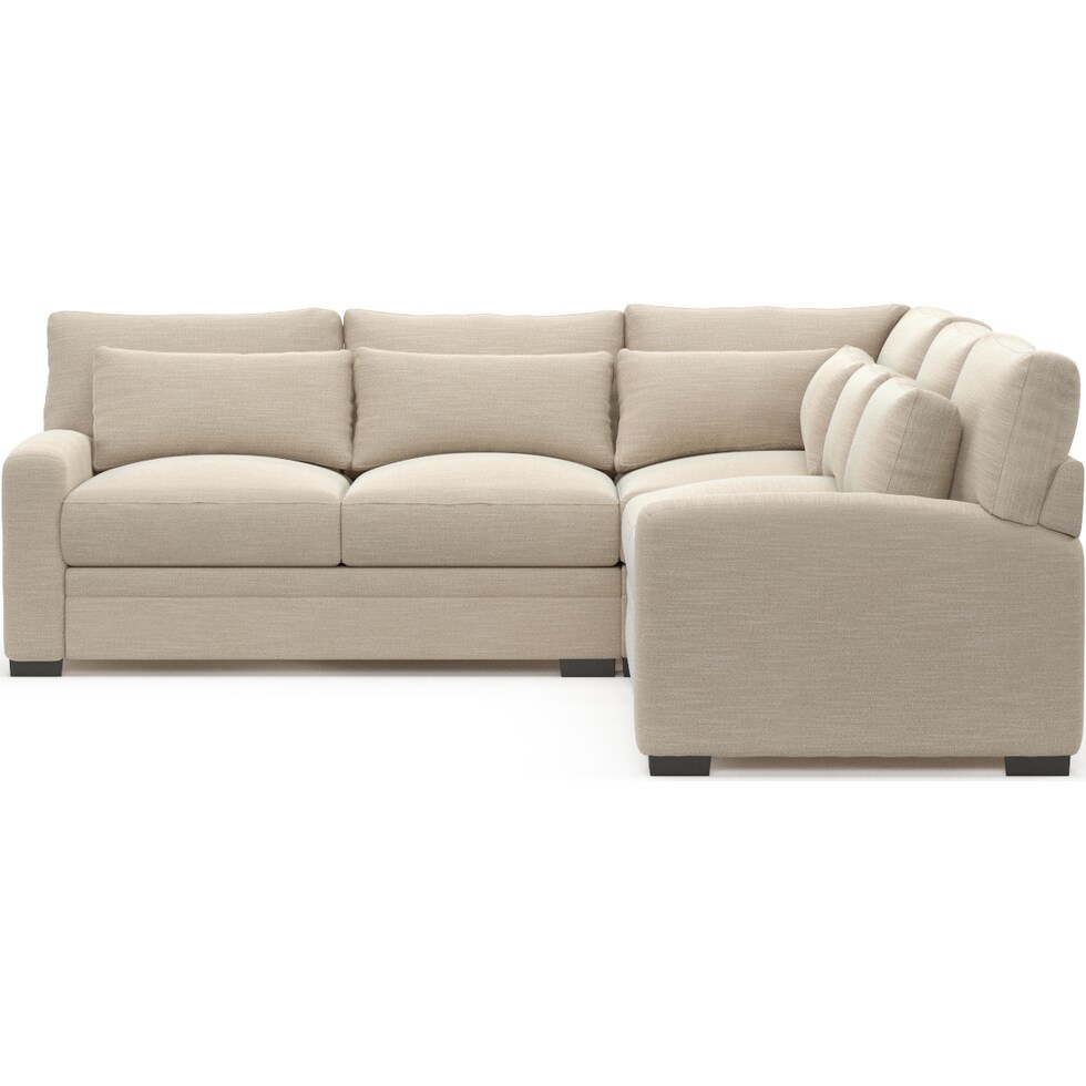 winston white sectional   