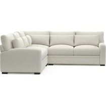 winston white sectional   