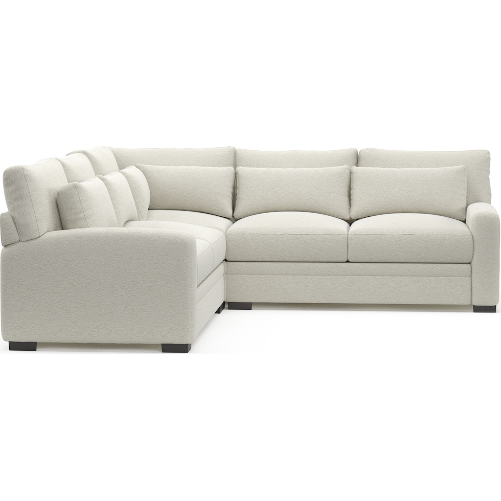 winston white sectional   