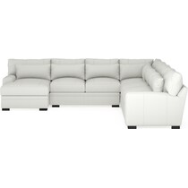 winston white sectional   