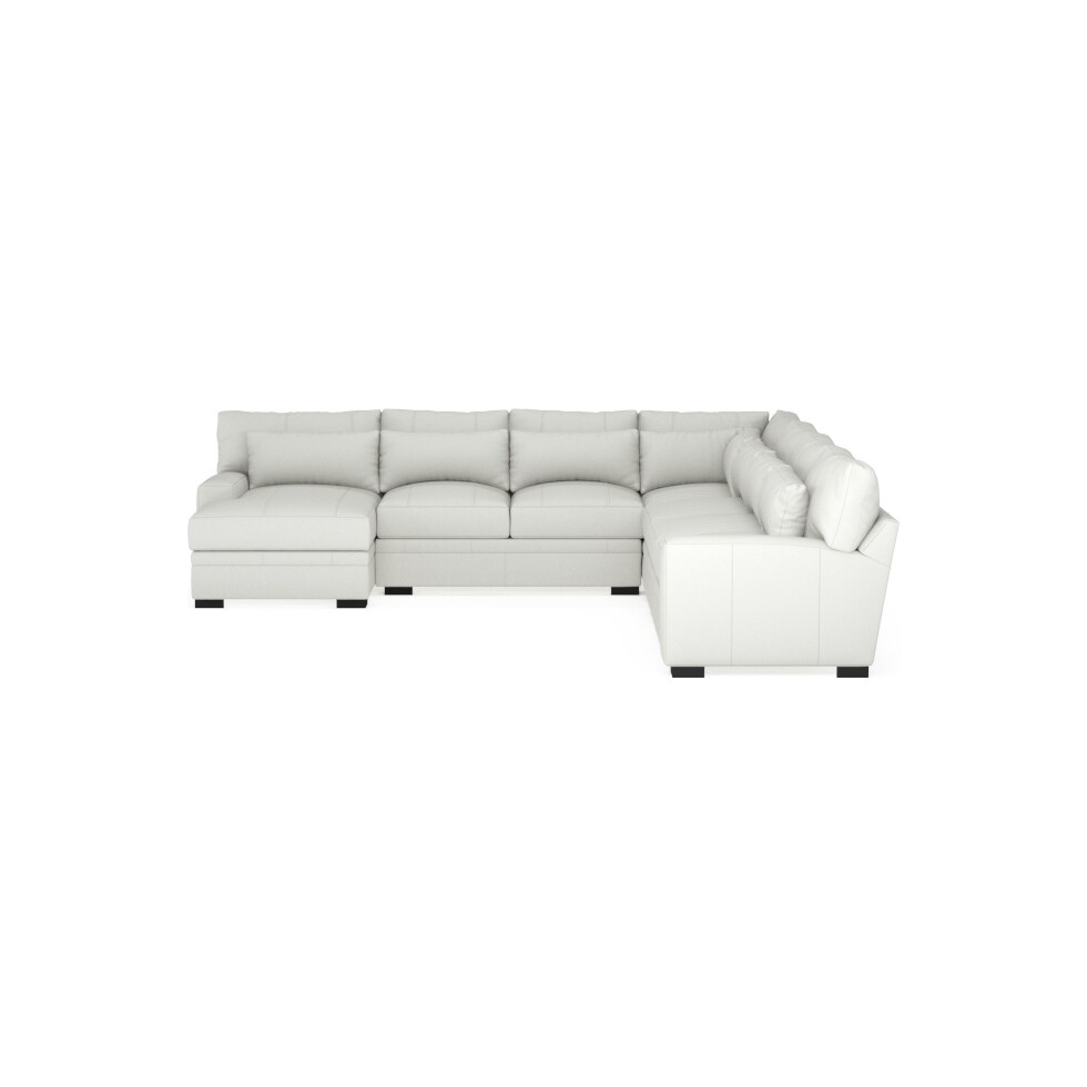 winston white sectional   