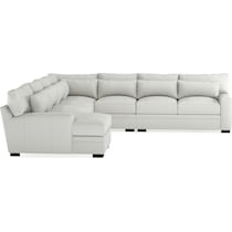 winston white sectional   