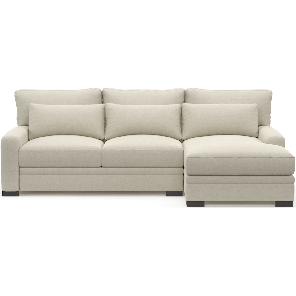 winston white sectional   