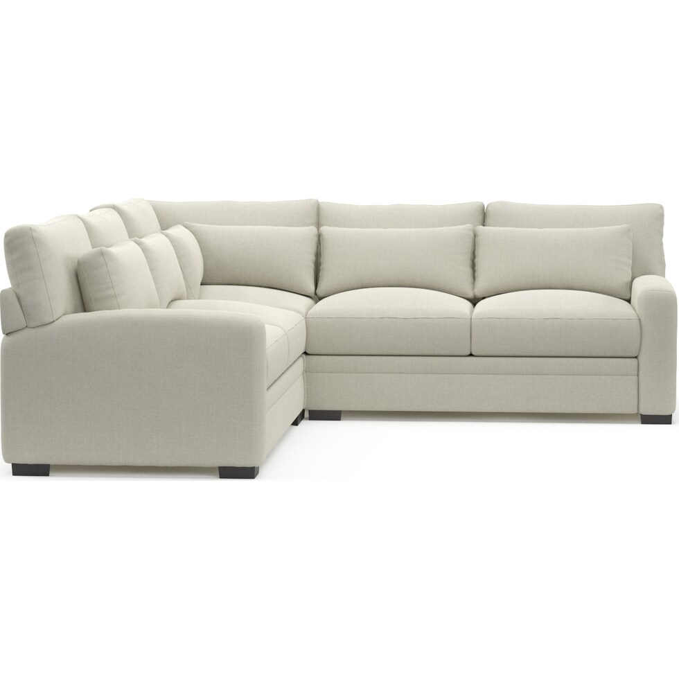 winston white sectional   