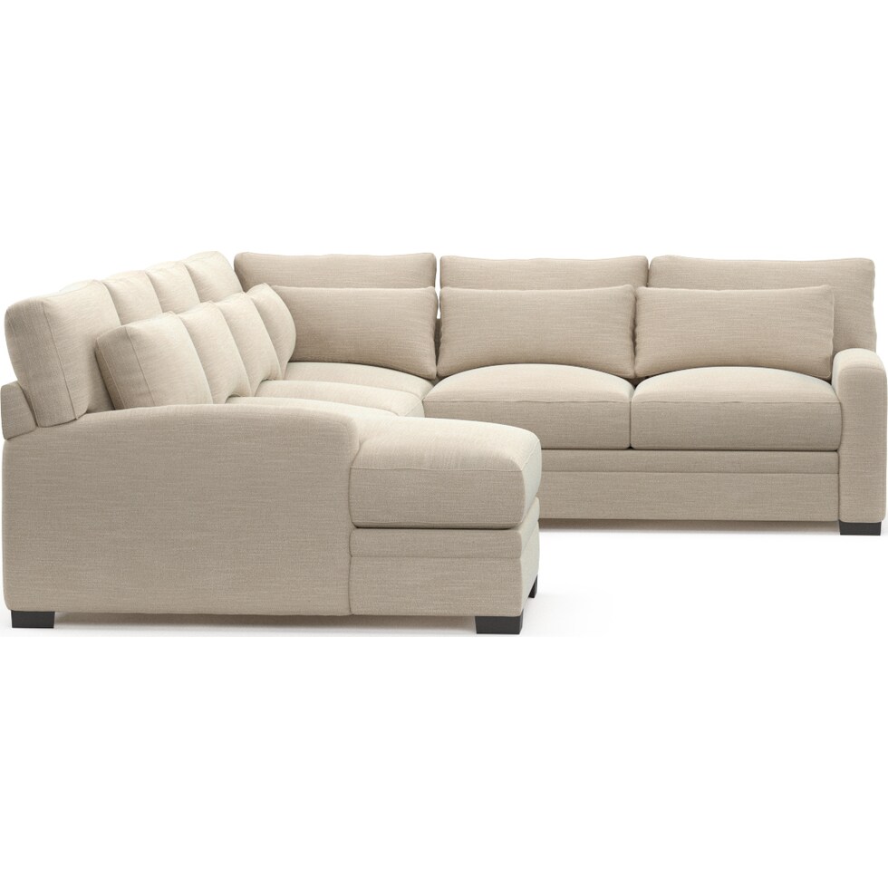 winston white sectional   