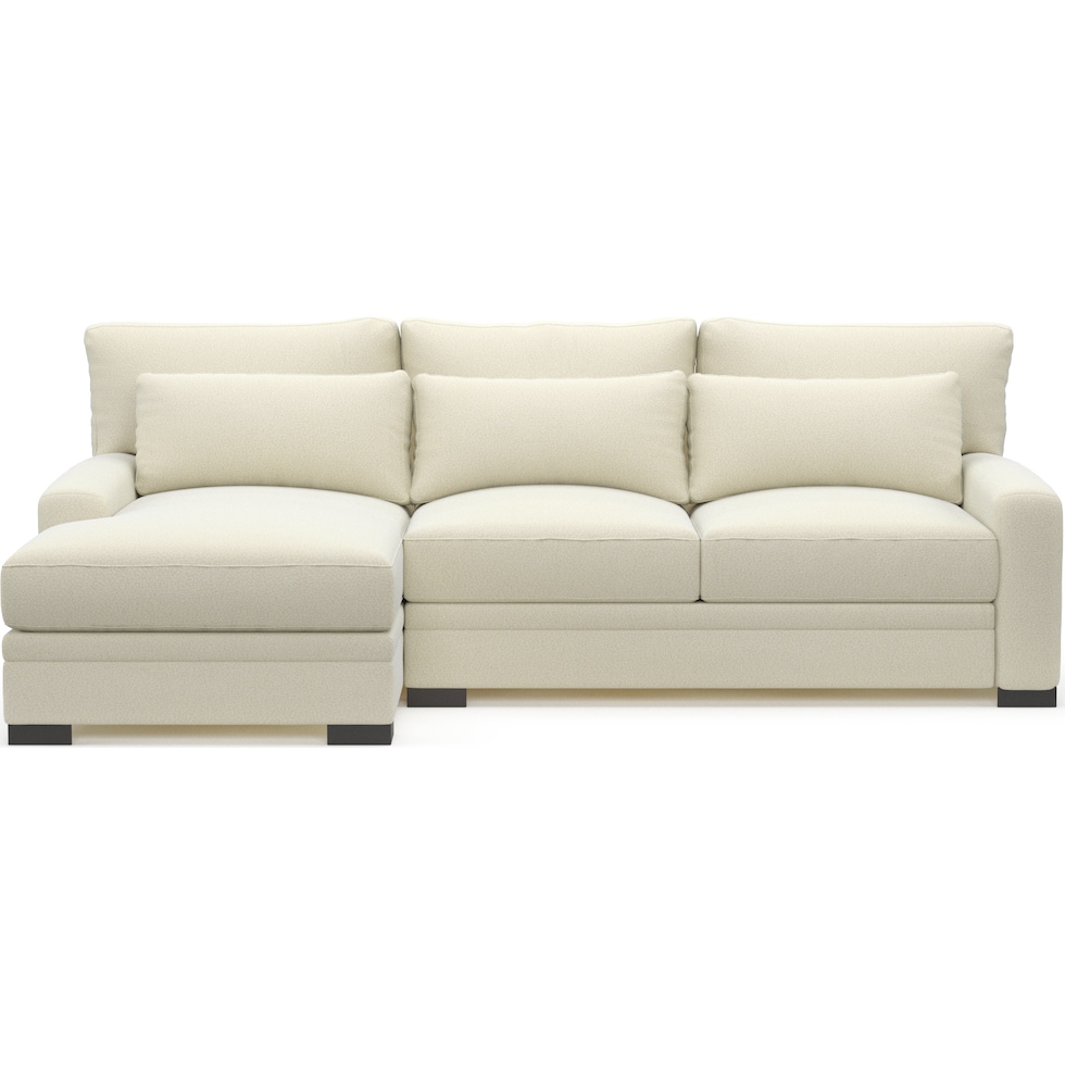 winston white sectional   