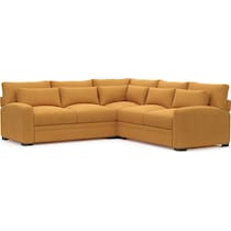 winston yellow sectional   