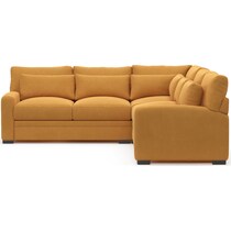 winston yellow sectional   