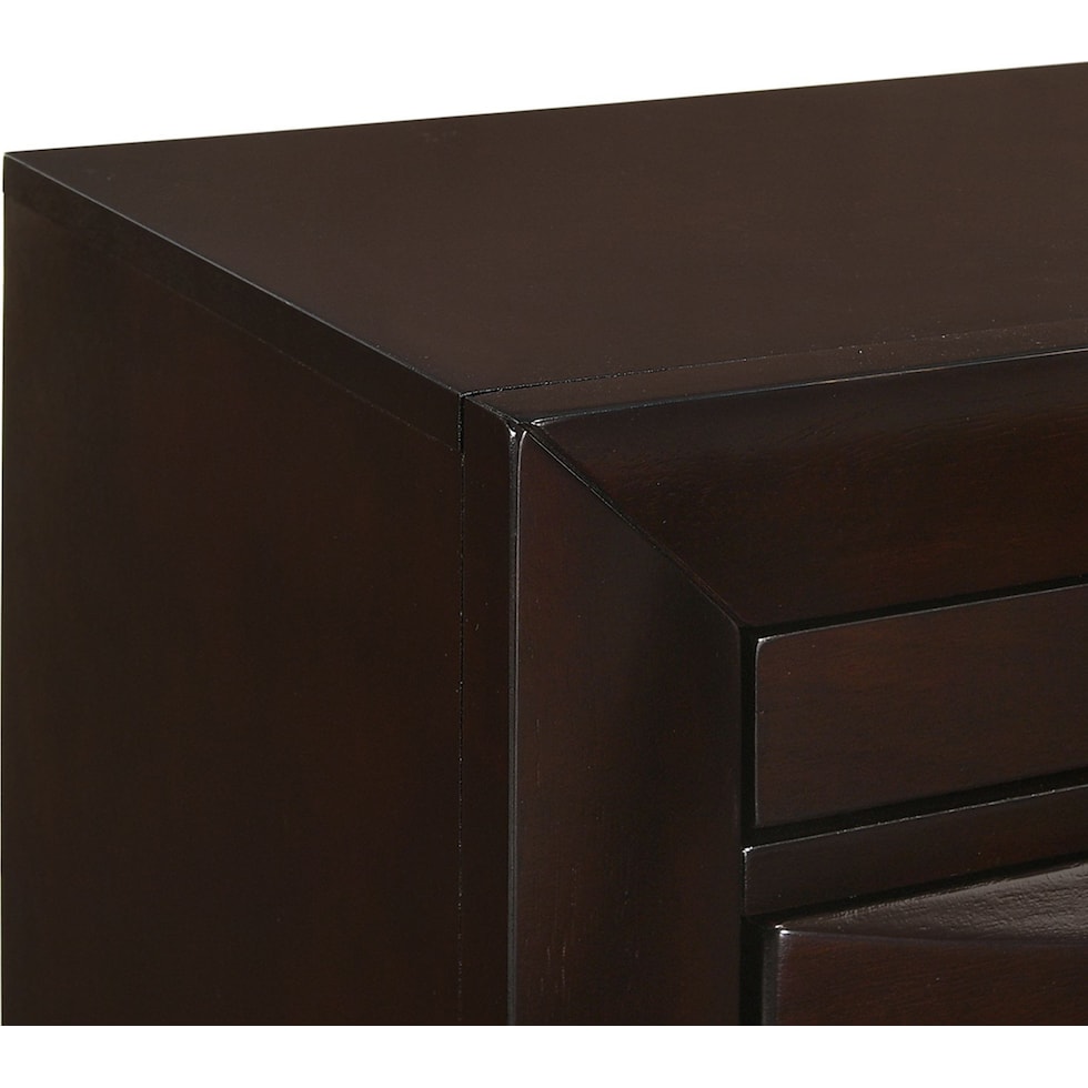 wisteria dark brown nightstand   