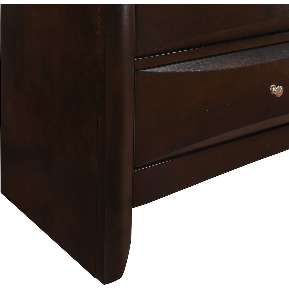 wisteria dark brown nightstand   