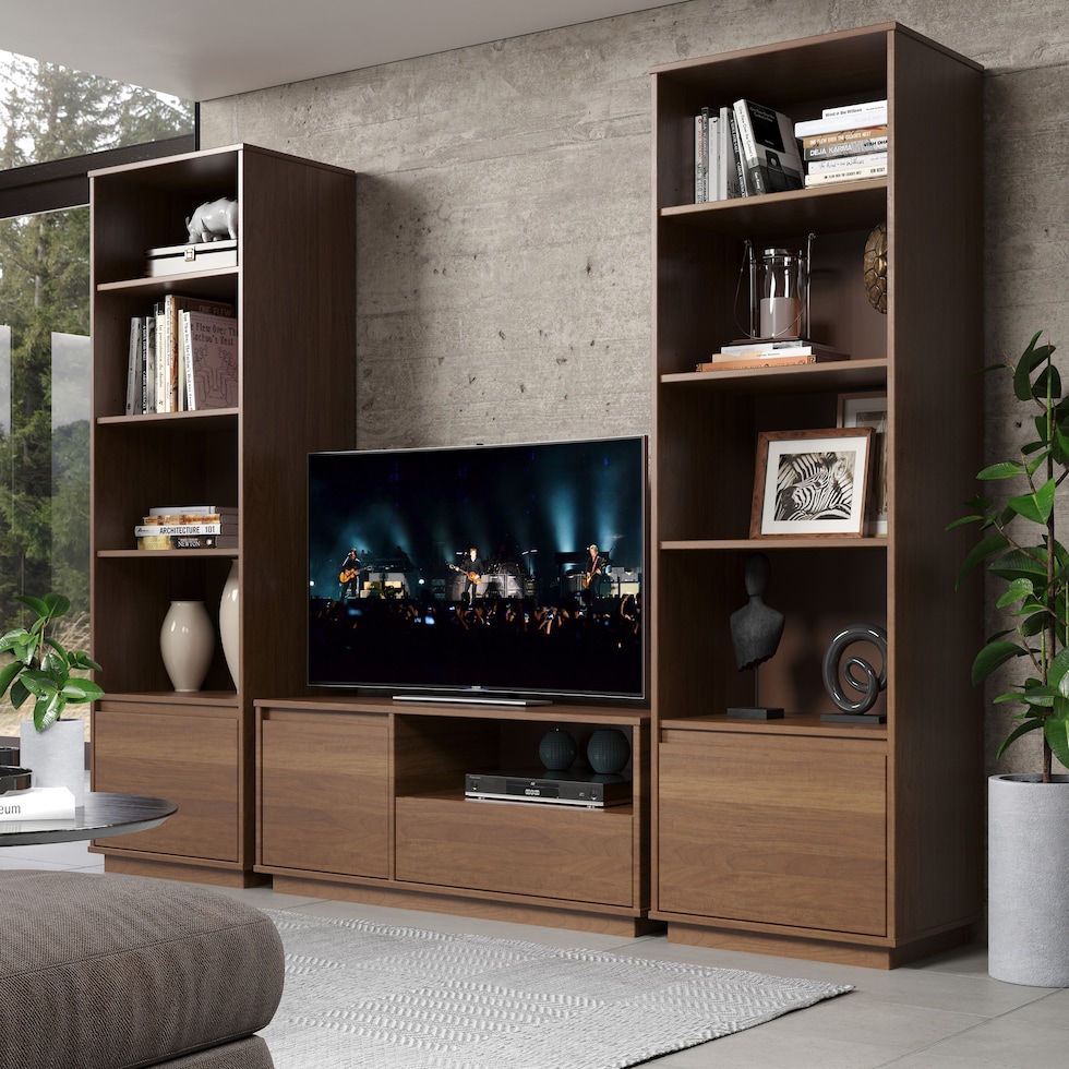 woodbury dark brown bookcase   