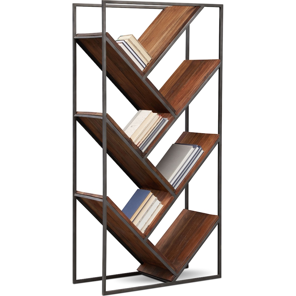 woodford dark brown bookcase   