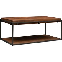 woodford dark brown coffee table   