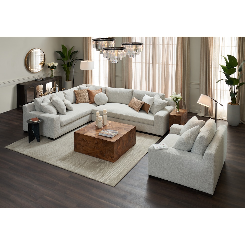 woodside light brown coffee table   