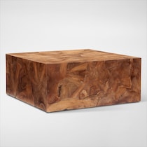 woodside light brown coffee table   