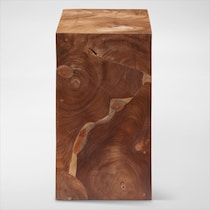 woodside light brown end table   
