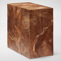 woodside light brown end table   