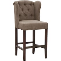 woolf dark brown counter height stool   