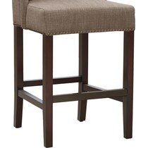 woolf dark brown counter height stool   