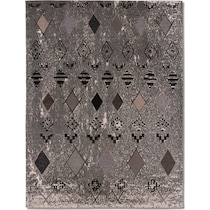 woven gray area rug  x    