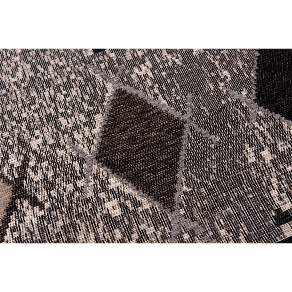 woven gray area rug  x    