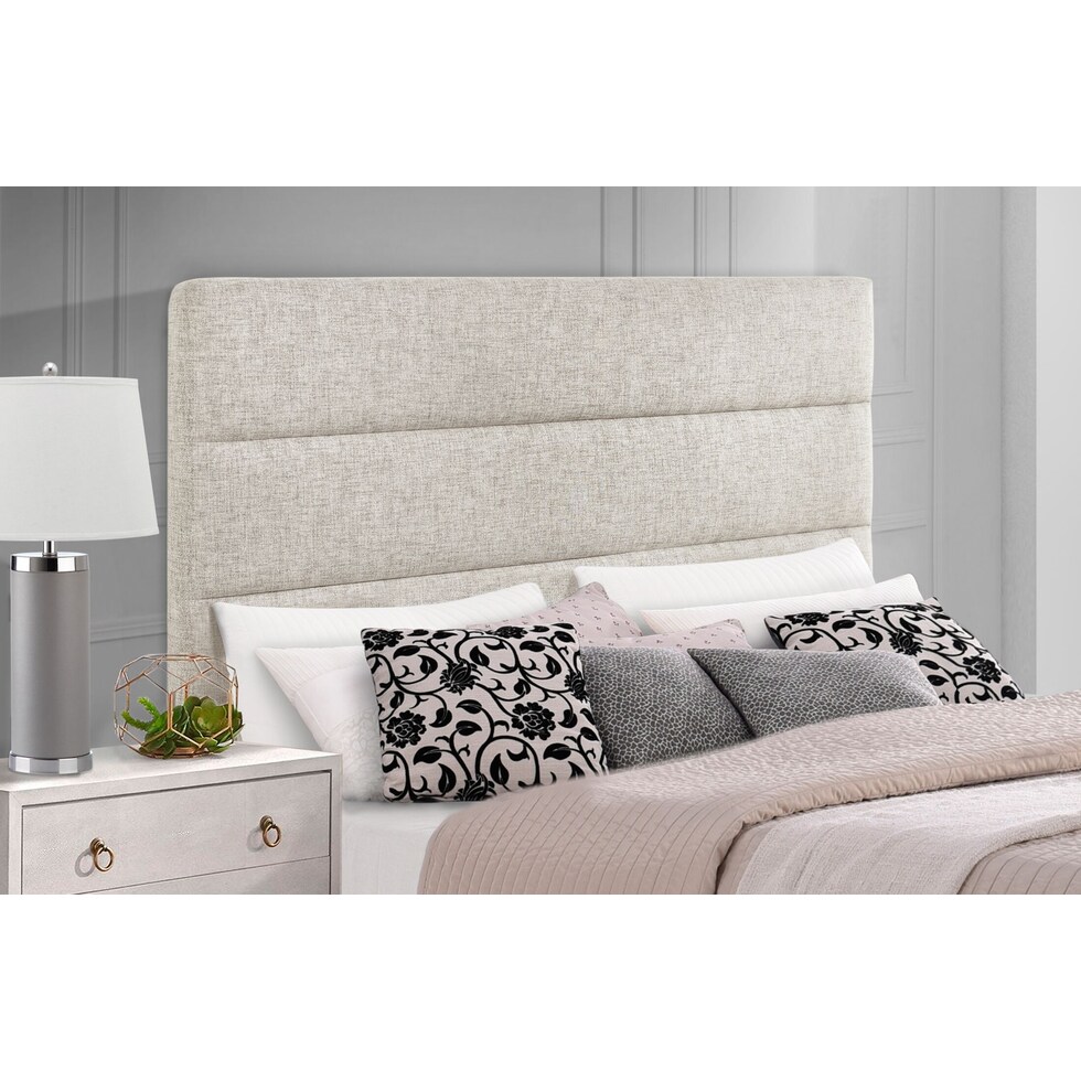wren gray full queen headboard   