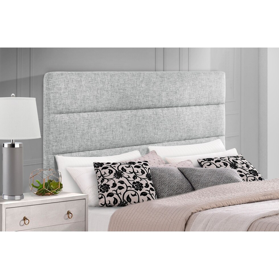 wren gray full queen headboard   