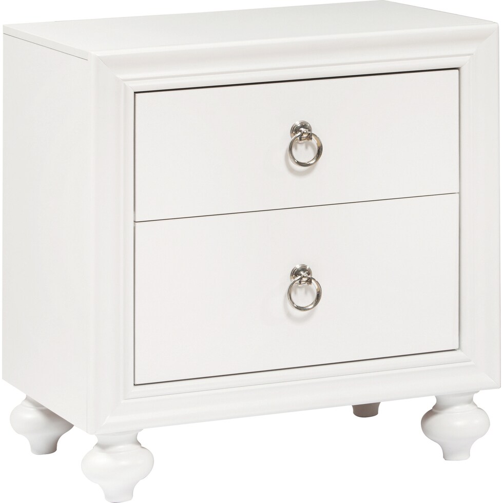 wrenley white nightstand   