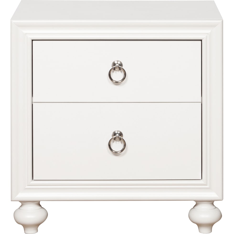 wrenley white nightstand   