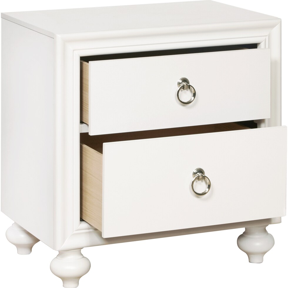 wrenley white nightstand   