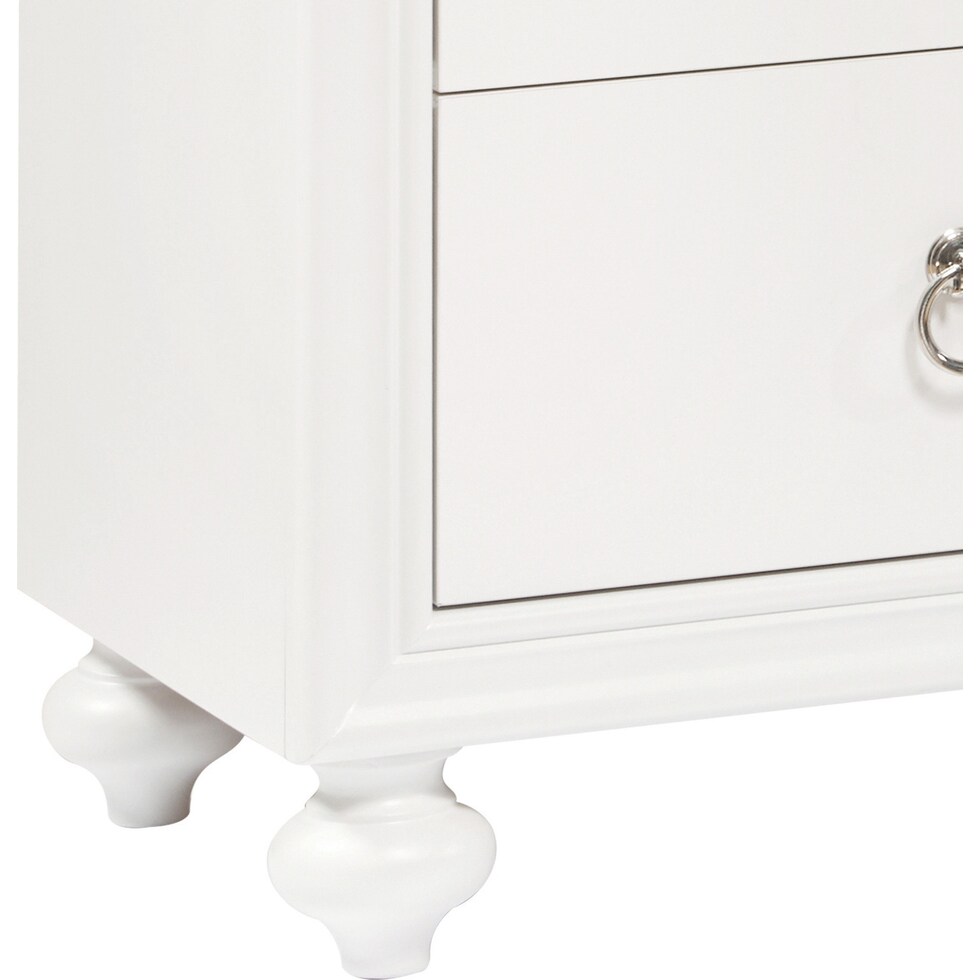 wrenley white nightstand   