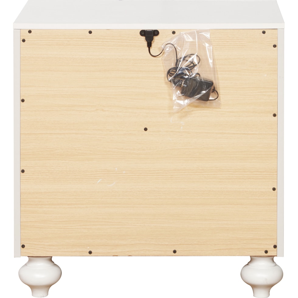 wrenley white nightstand   
